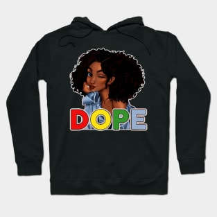 Unapologetically Dope, Black, Afro, Black History, Juneteenth, Black Woman Hoodie